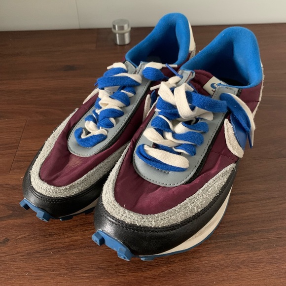 Nike Other - Nike sacai x undercover x LDWaffle maroon shoes